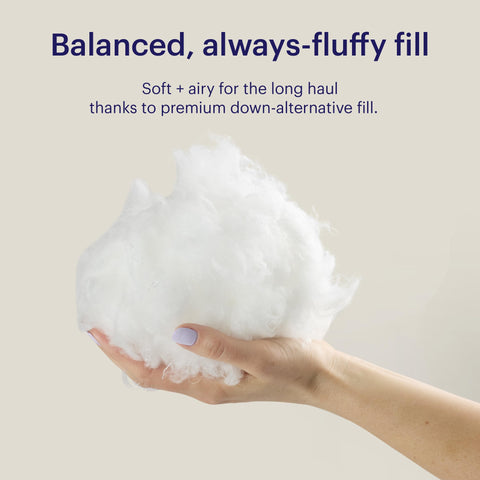 Purple GridCloud Pillow cushions cheekbones for targeted pressure relief