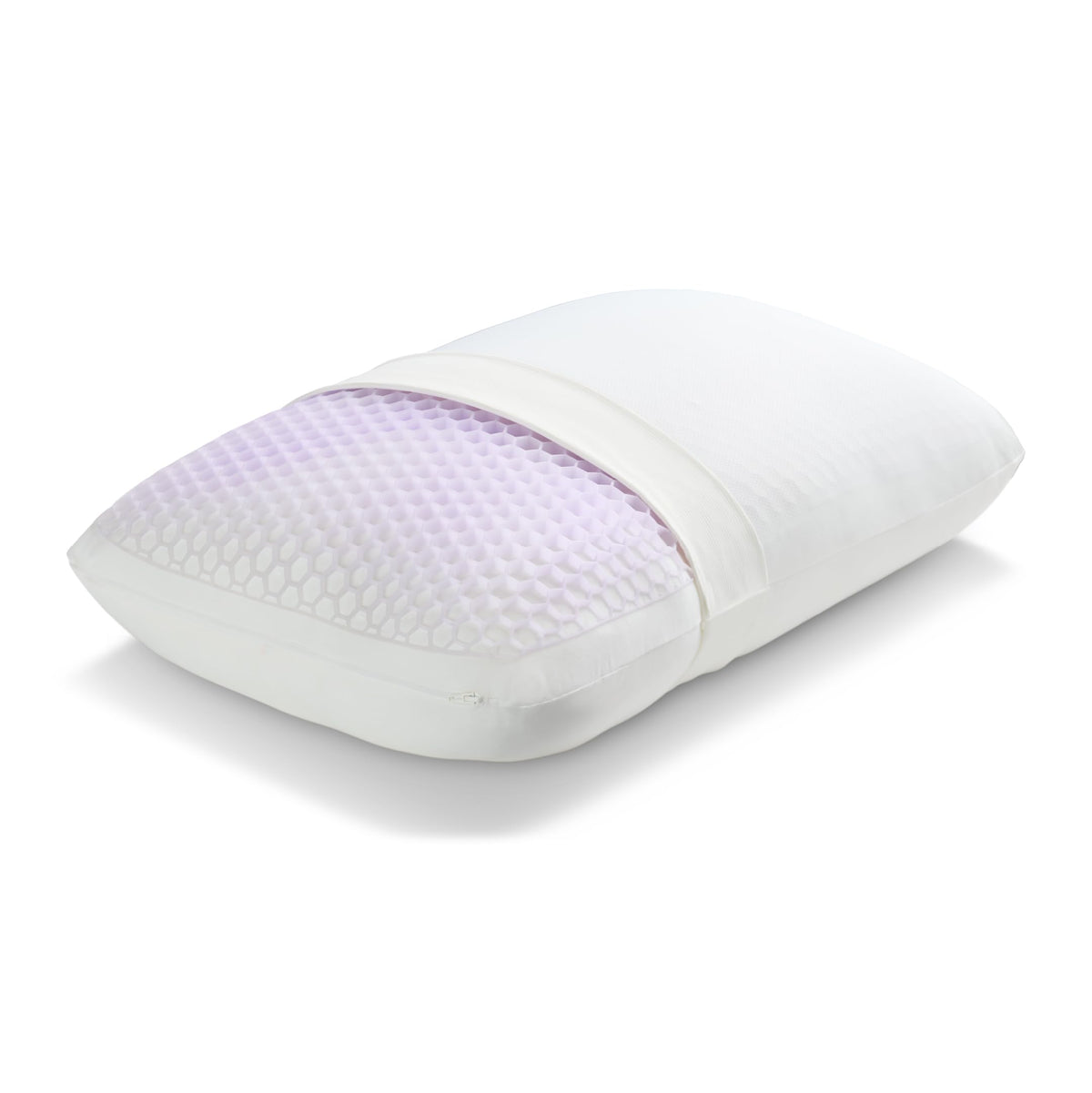 Purple GridCloud Pillow GelFlex Grid top layer provides gentle support for side sleepers