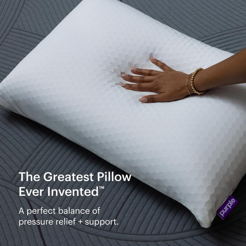 Purple Harmony Pillow mesh cover keeps you cool and dry