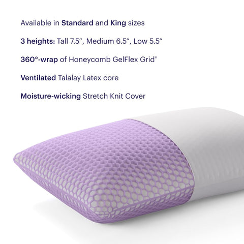 Purple Harmony Pillow weightless, luxurious sleep feel