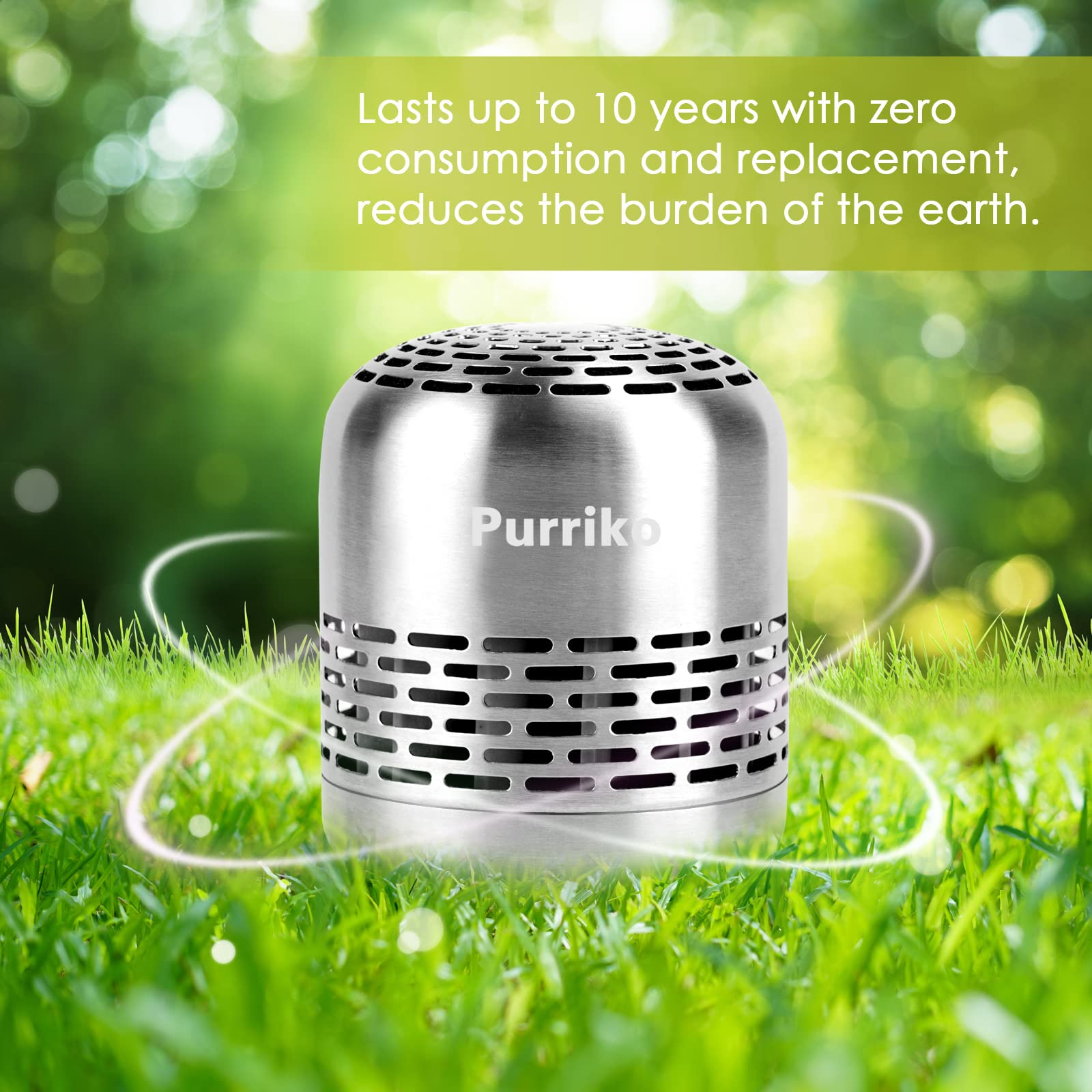 Purriko long-lasting 10-year service life reduces waste and replacements