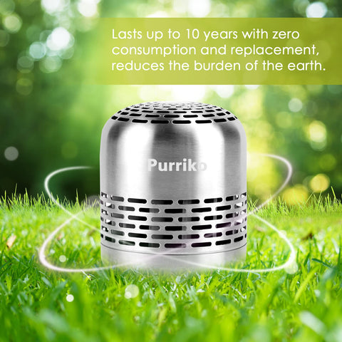 Purriko long-lasting 10-year service life reduces waste and replacements