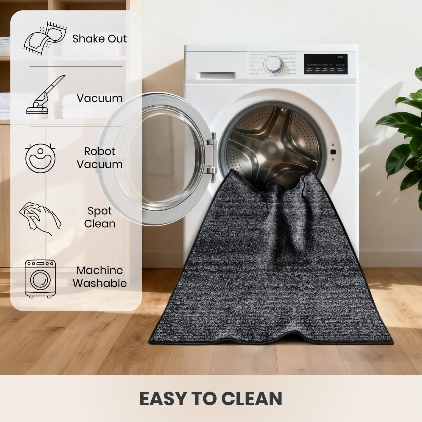 PURRUGS dirt-trapping mat charcoal reinforced edges endure wear