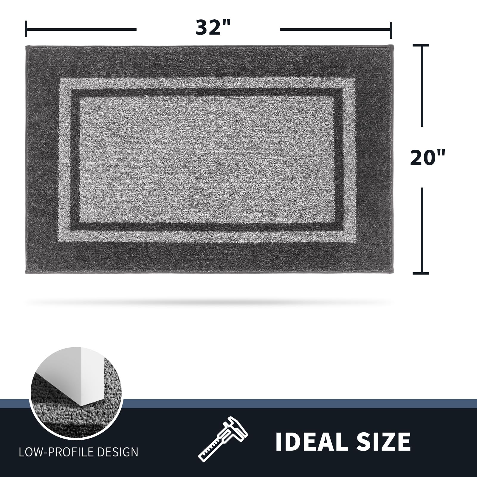 Indoor front door setup shows PURRUGS mat in everyday use