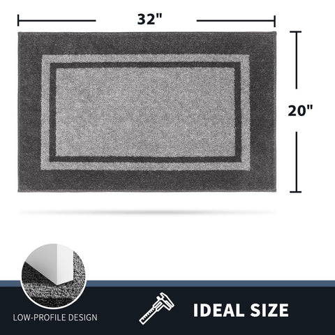 Indoor front door setup shows PURRUGS mat in everyday use