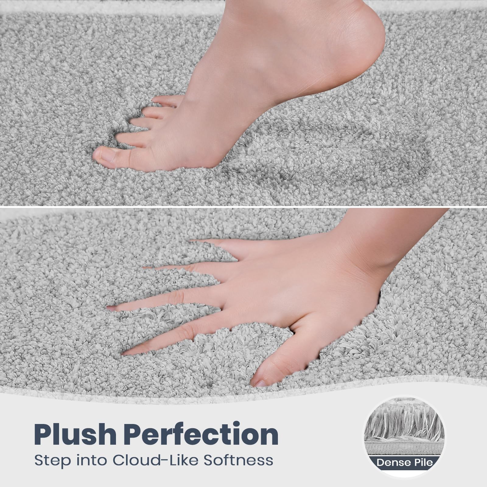 PURRUGS quick-dry plush rug minimizes water on floors