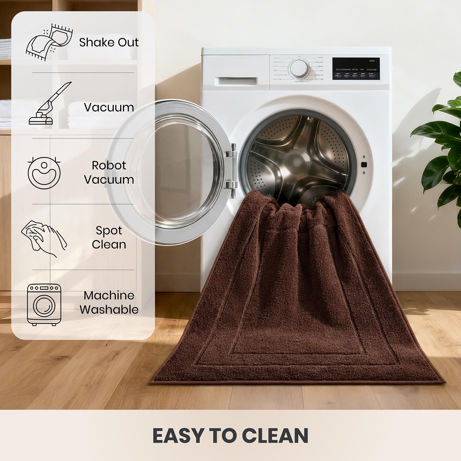 PURRUGS keeps floors drier during rain, snow, or mud.