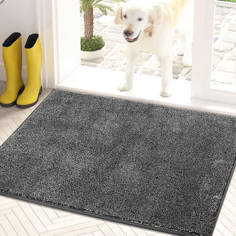 PURRUGS dirt-trapping door mat 24x35-5 captures mud and moisture at entry