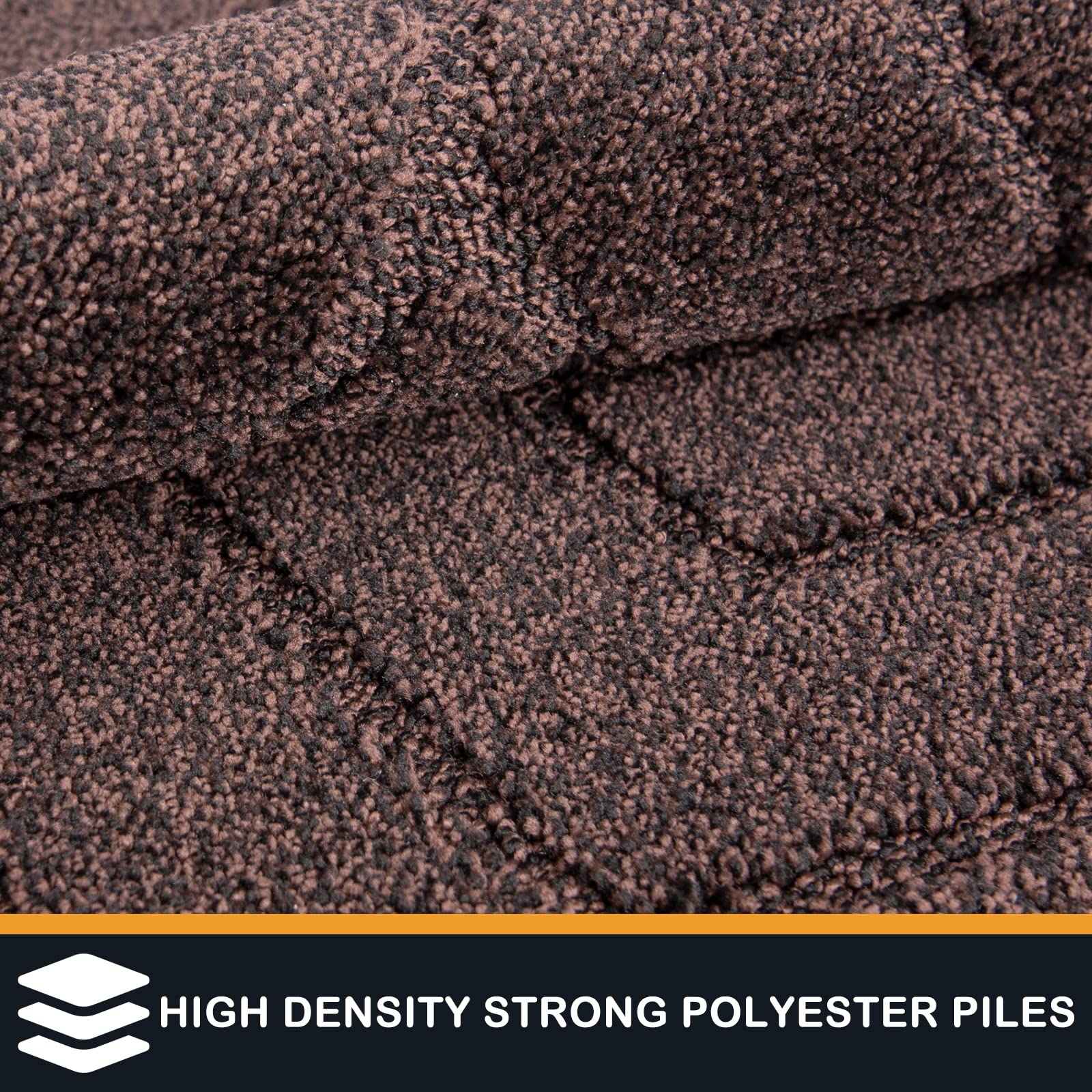 PURRUGS dirt-trapping door mat side view shows ultra-low profile for smooth door operation