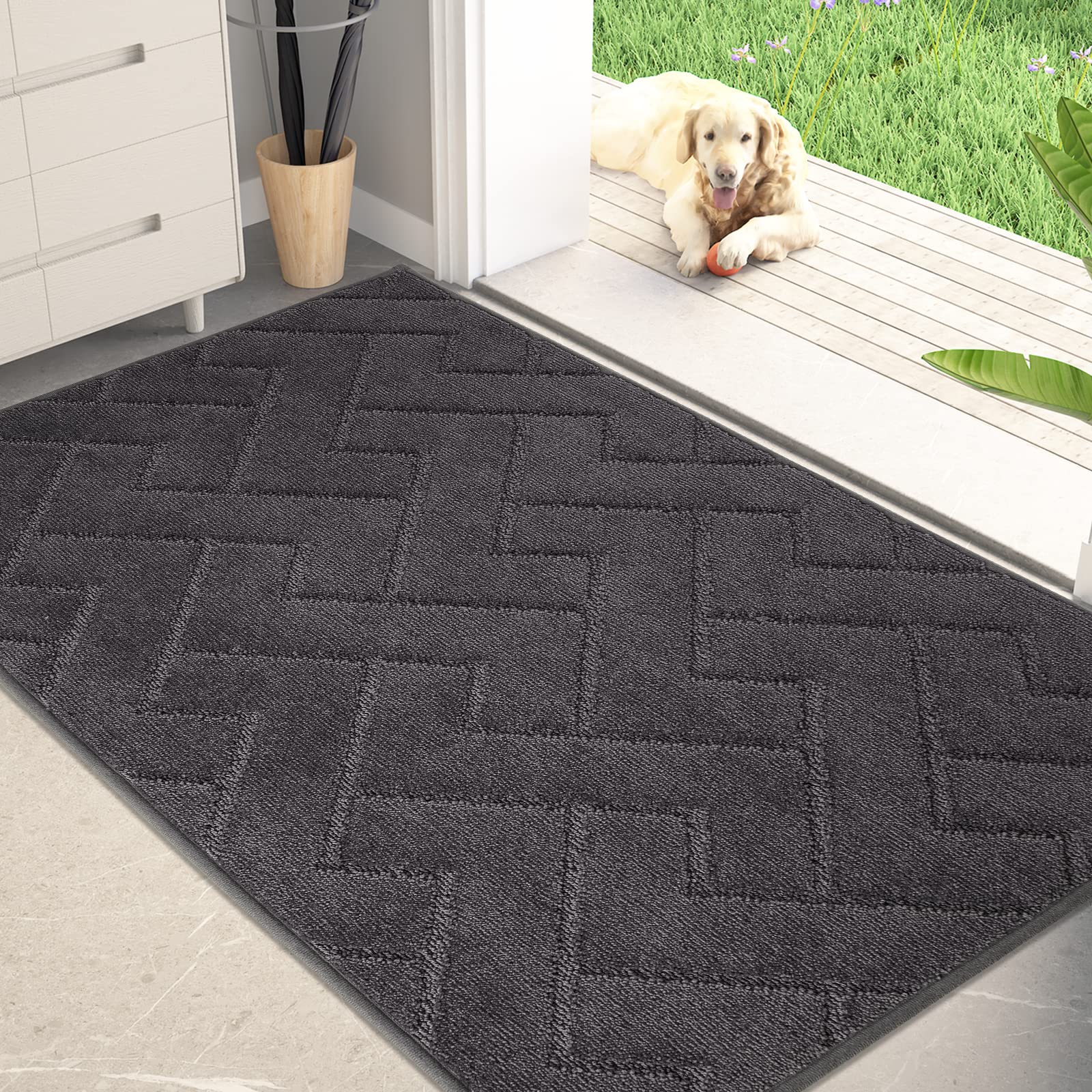 PURRUGS dirt-trapping door mat 32x47 traps dirt and moisture at the entry