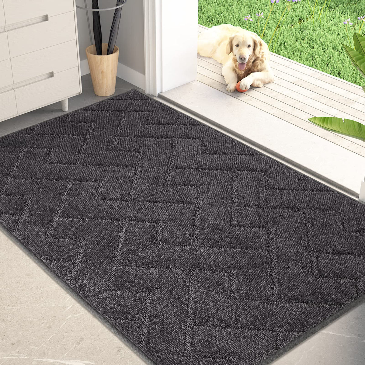 PURRUGS dirt-trapping door mat 32x47 traps dirt and moisture at the entry