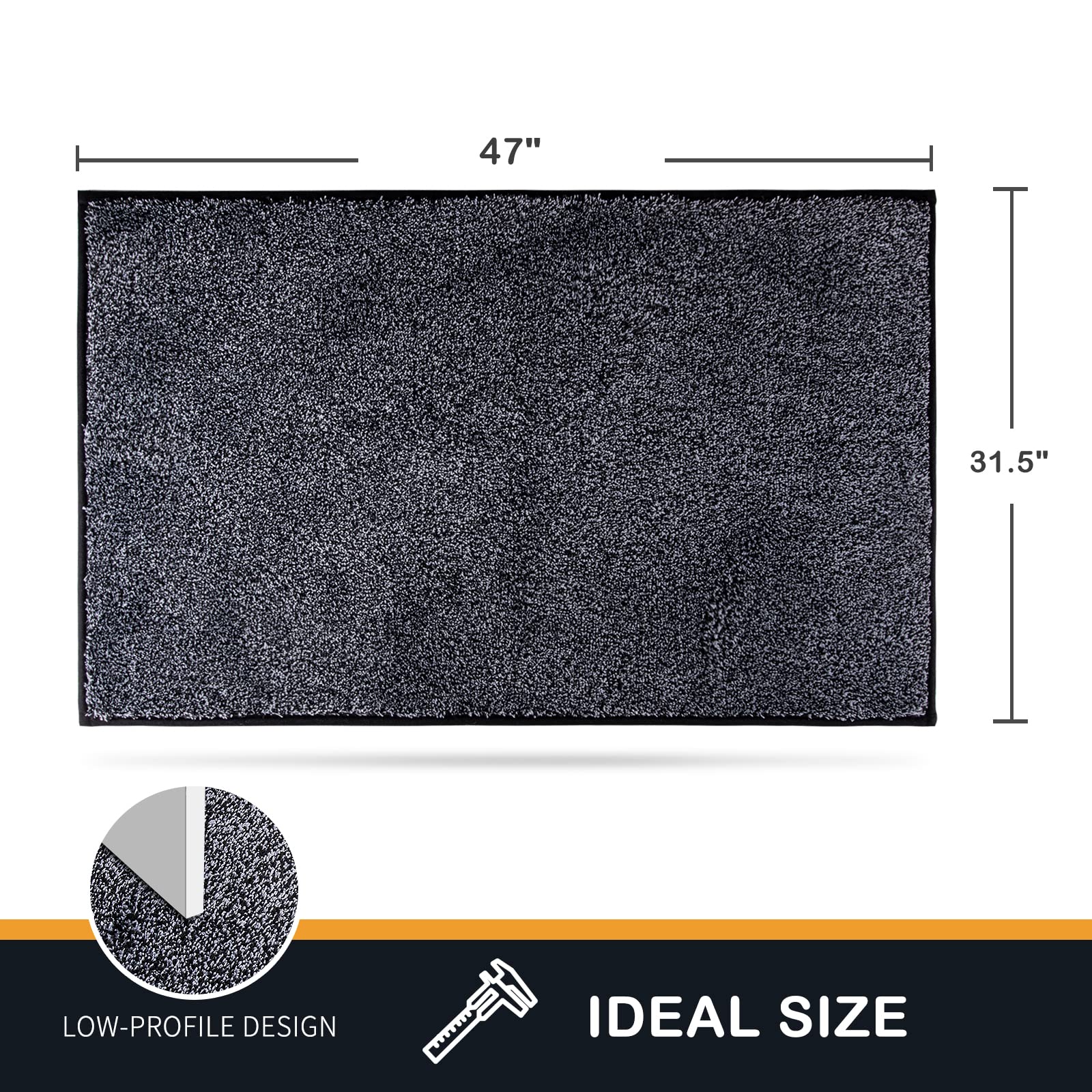 PURRUGS dirt trapping door mat ideal for busy entryways