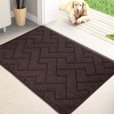 PURRUGS dirt-trapping door mat front view shows low-profile entry protection