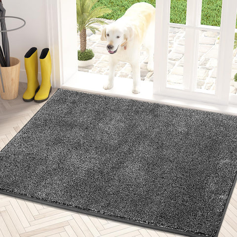 PURRUGS dirt trapping door mat front view for muddy shoes