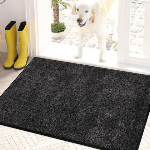 PURRUGS dirt-trapping door mat front view captures moisture to keep entry dry
