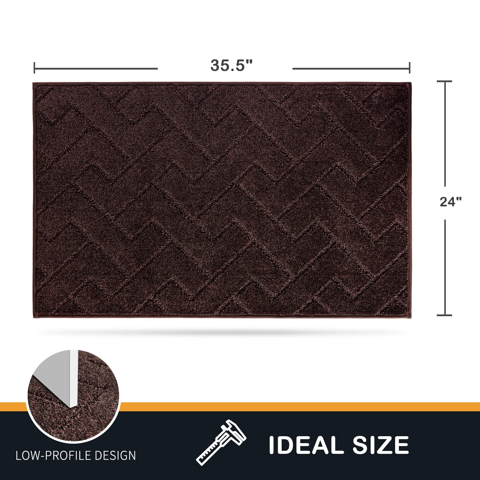 PURRUGS indoor front door mat suits high-traffic areas