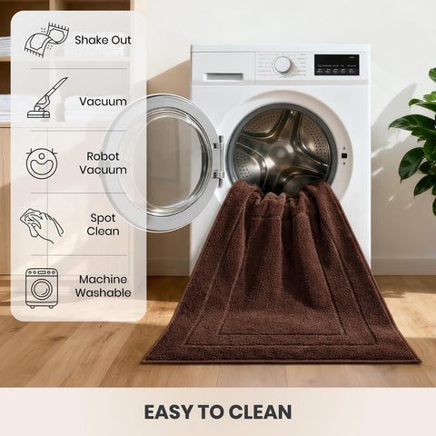 PURRUGS dirt trapping door mat machine washable for easy home cleaning.