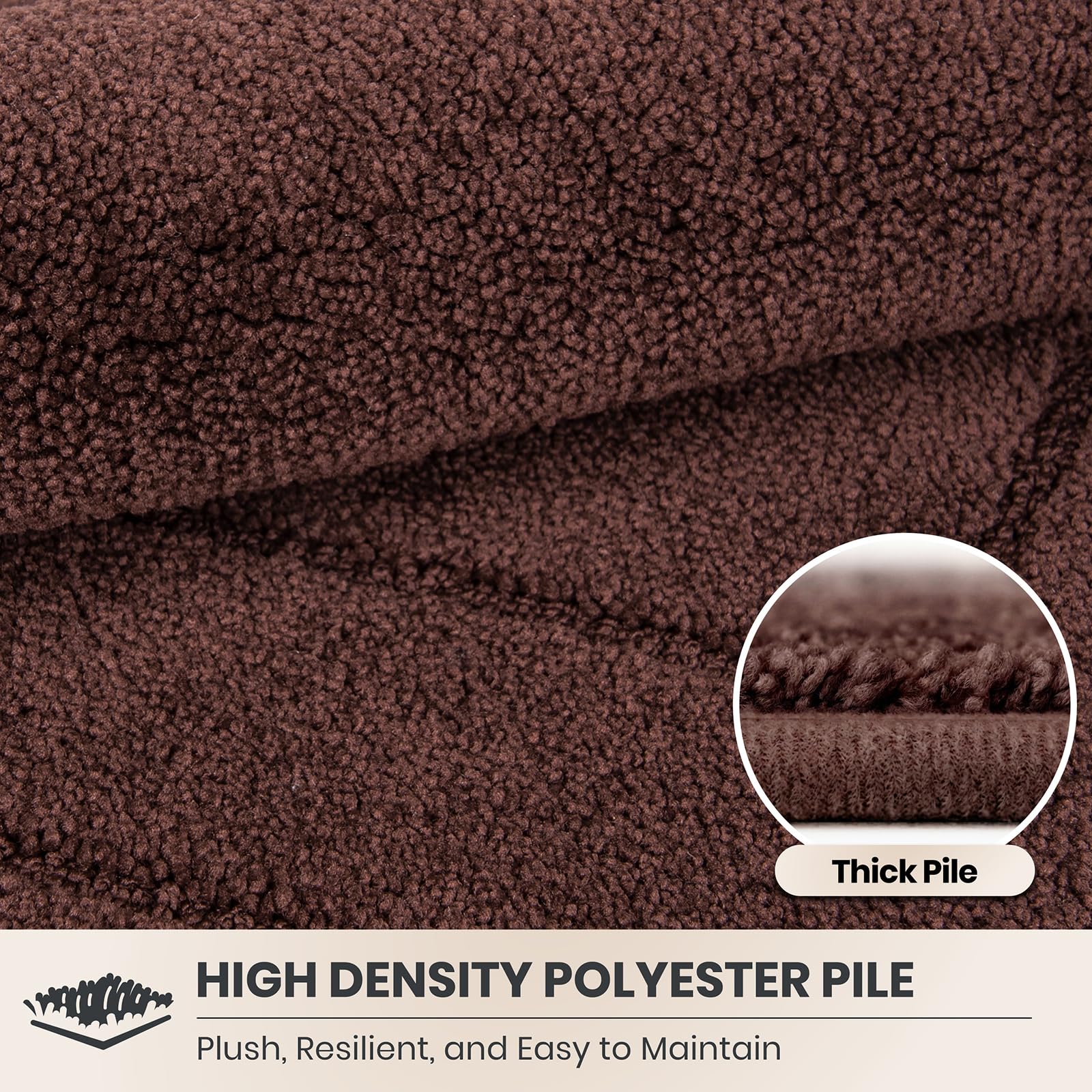 PURRUGS dirt trapping door mat non-slip back keeps it secure on slick floors.