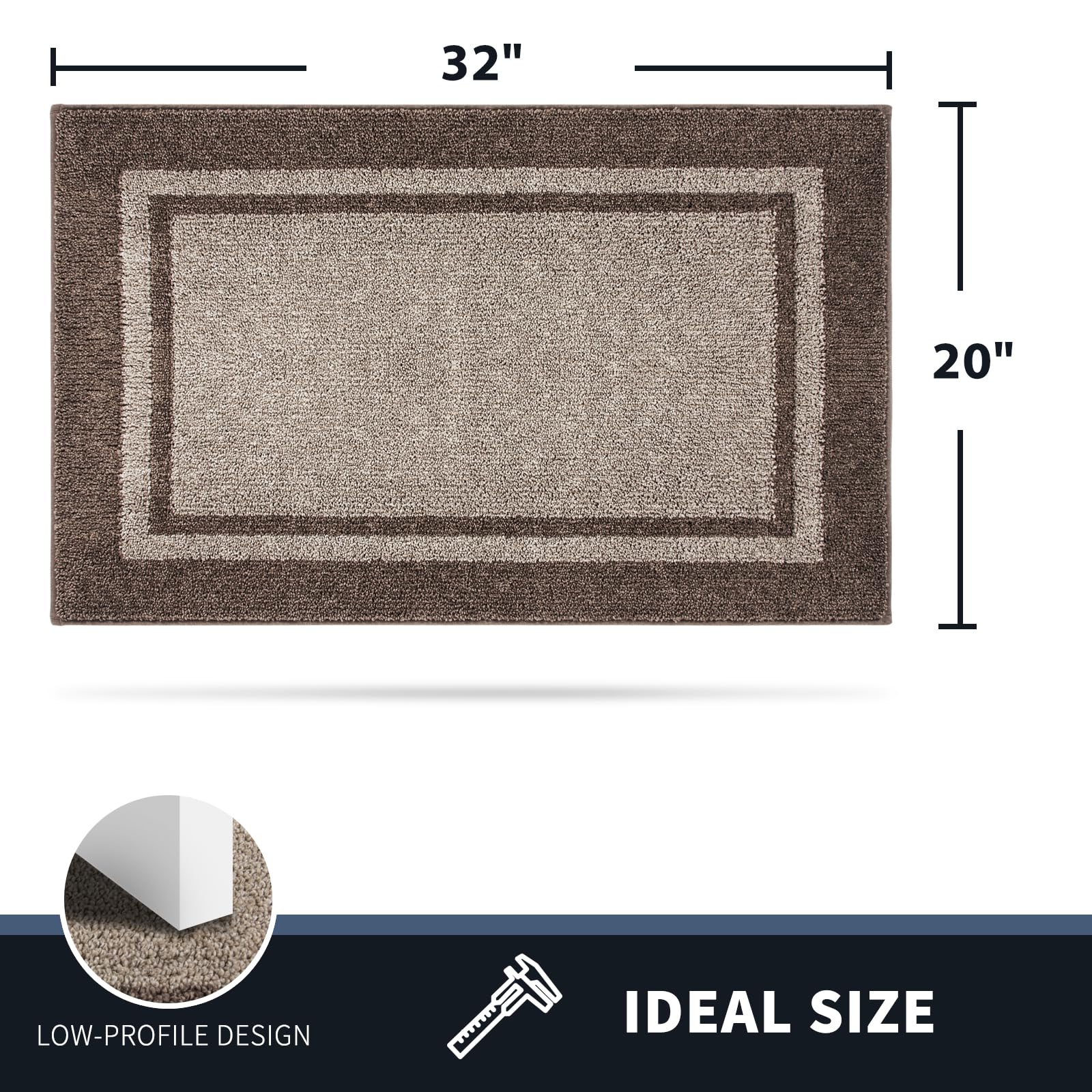 PURRUGS durable entry mat; withstands heavy use and frequent washing.