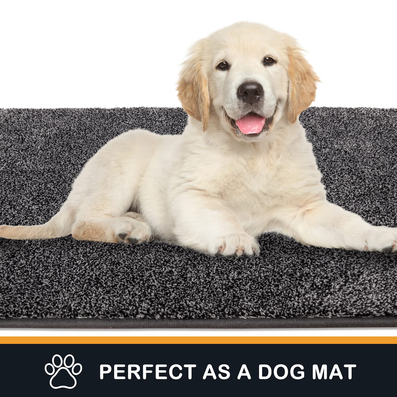 PURRUGS easy-clean machine-washable door mat for busy households