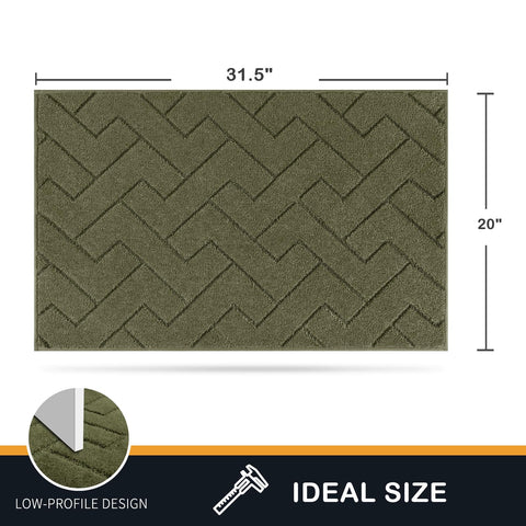 PURRUGS easy-clean door mat resists fading and wear.
