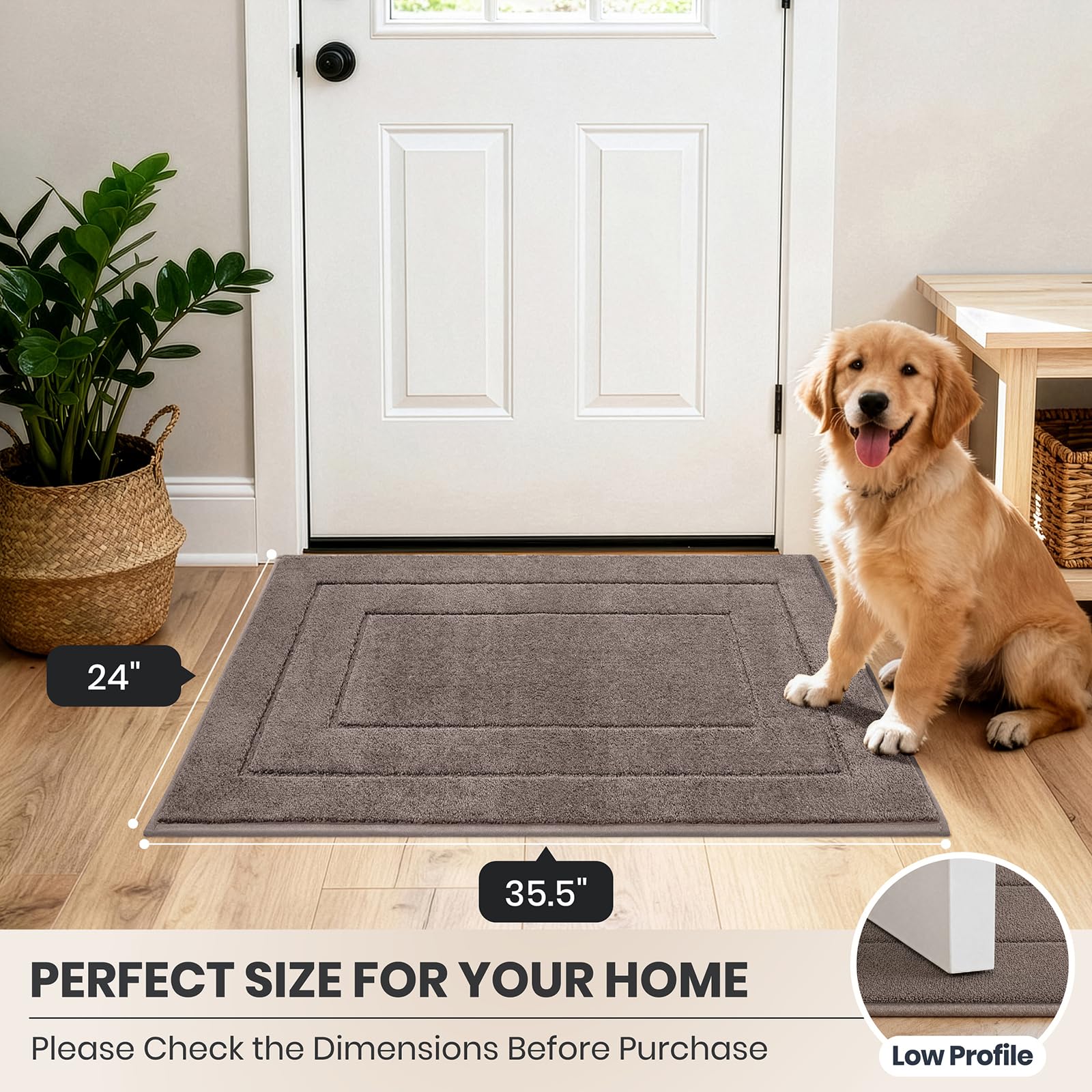 PURRUGS Easy to vacuum and clean without fading.