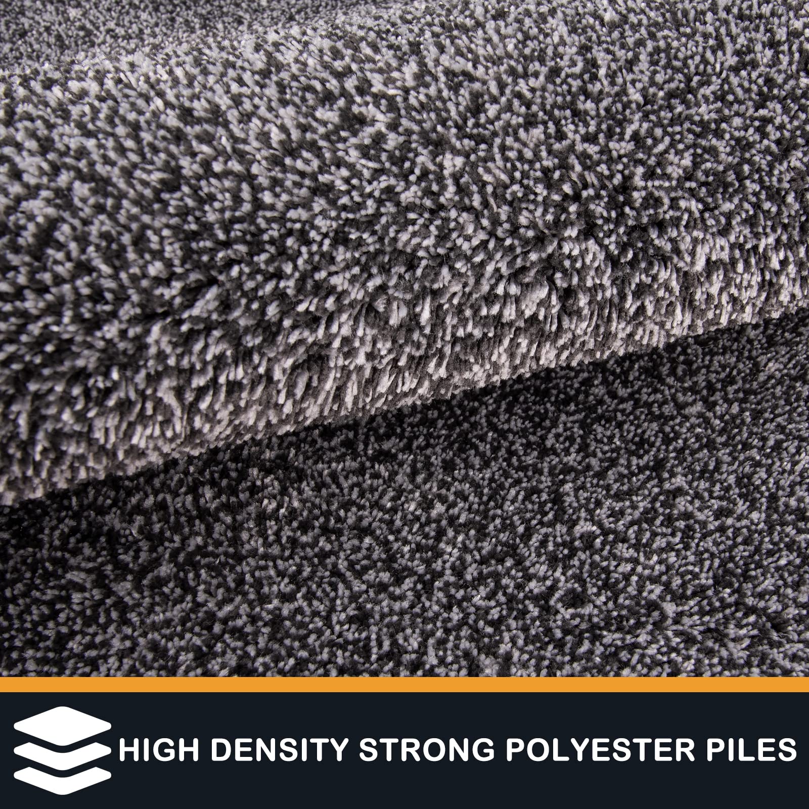 PURRUGS entryway rug with a low-profile edge enables smooth door clearance.
