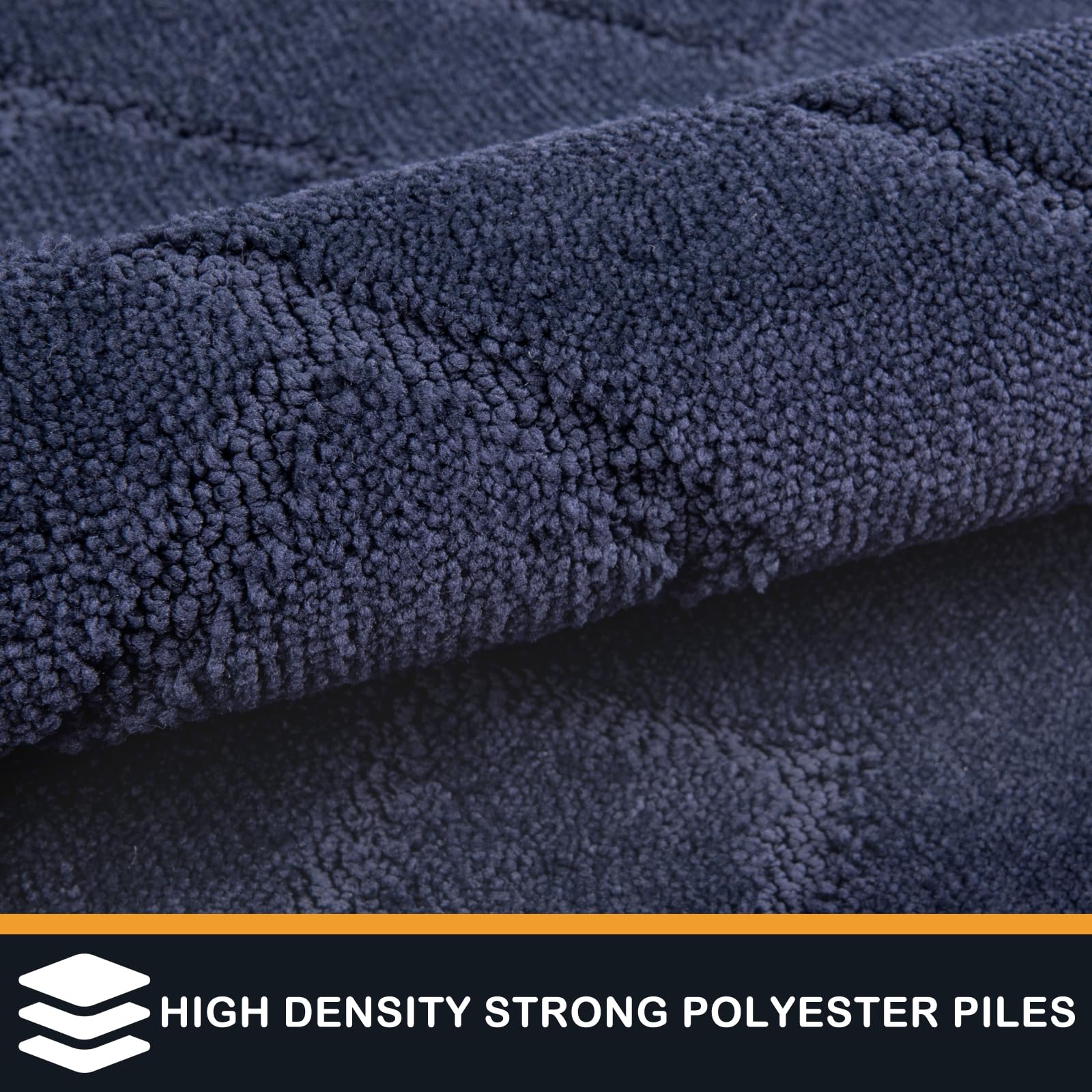 PURRUGS fiber closeup reveals soft, absorbent pile for quick drying