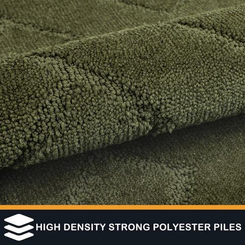 PURRUGS front door mat with non-slip backing stays in place.