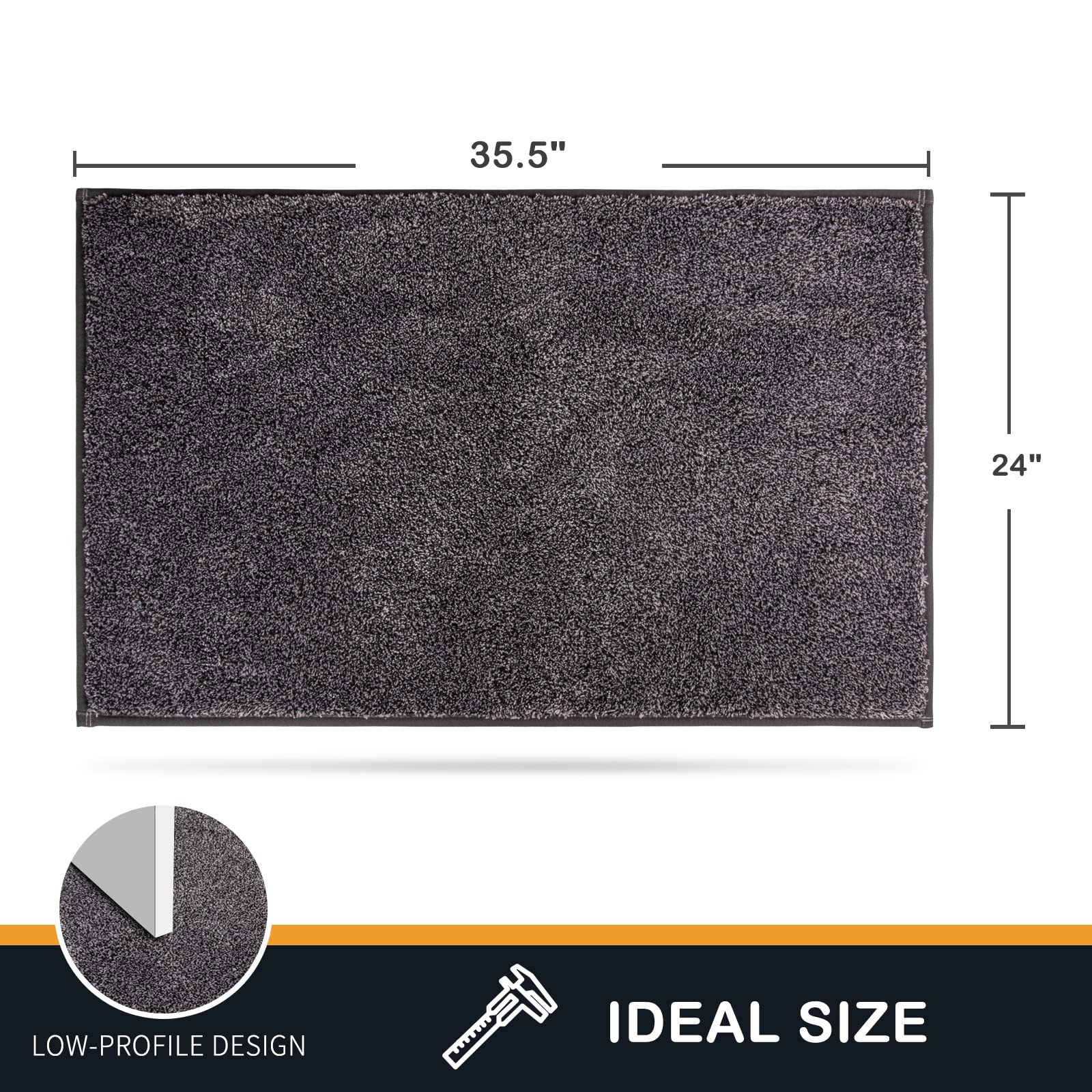PURRUGS front door mat traps dirt in rainy weather