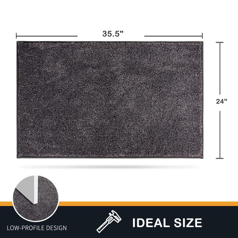PURRUGS front door mat traps dirt in rainy weather