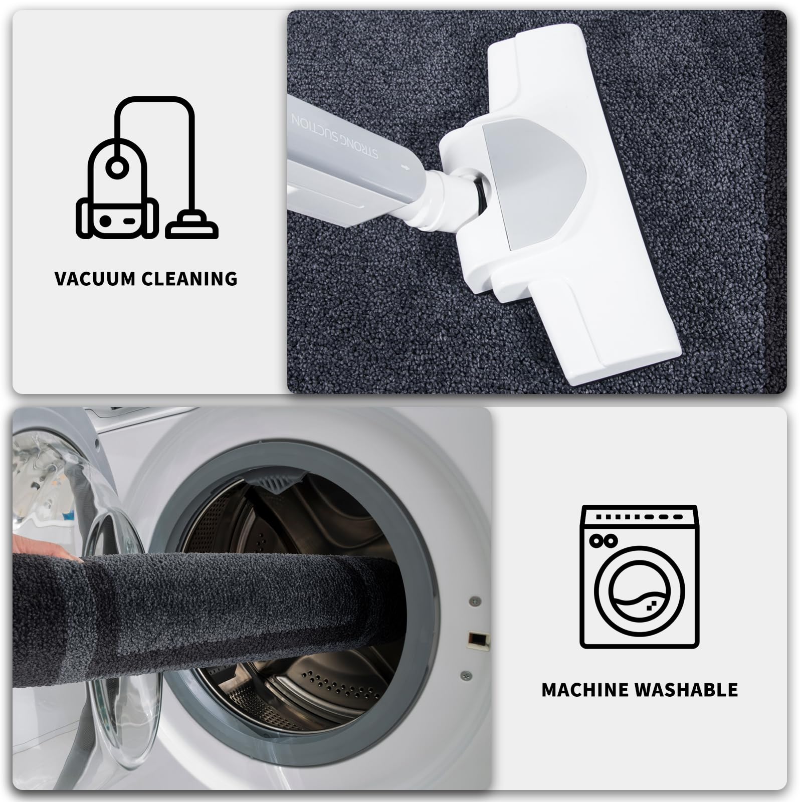 PURRUGS low-profile brushing action shows door clearance compatibility