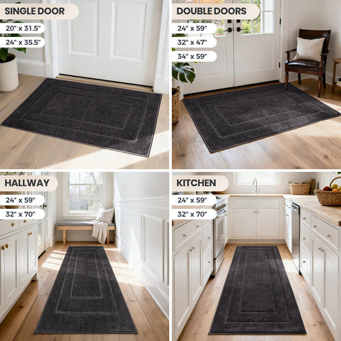 PURRUGS Machine-washable door mat is easy to refresh.