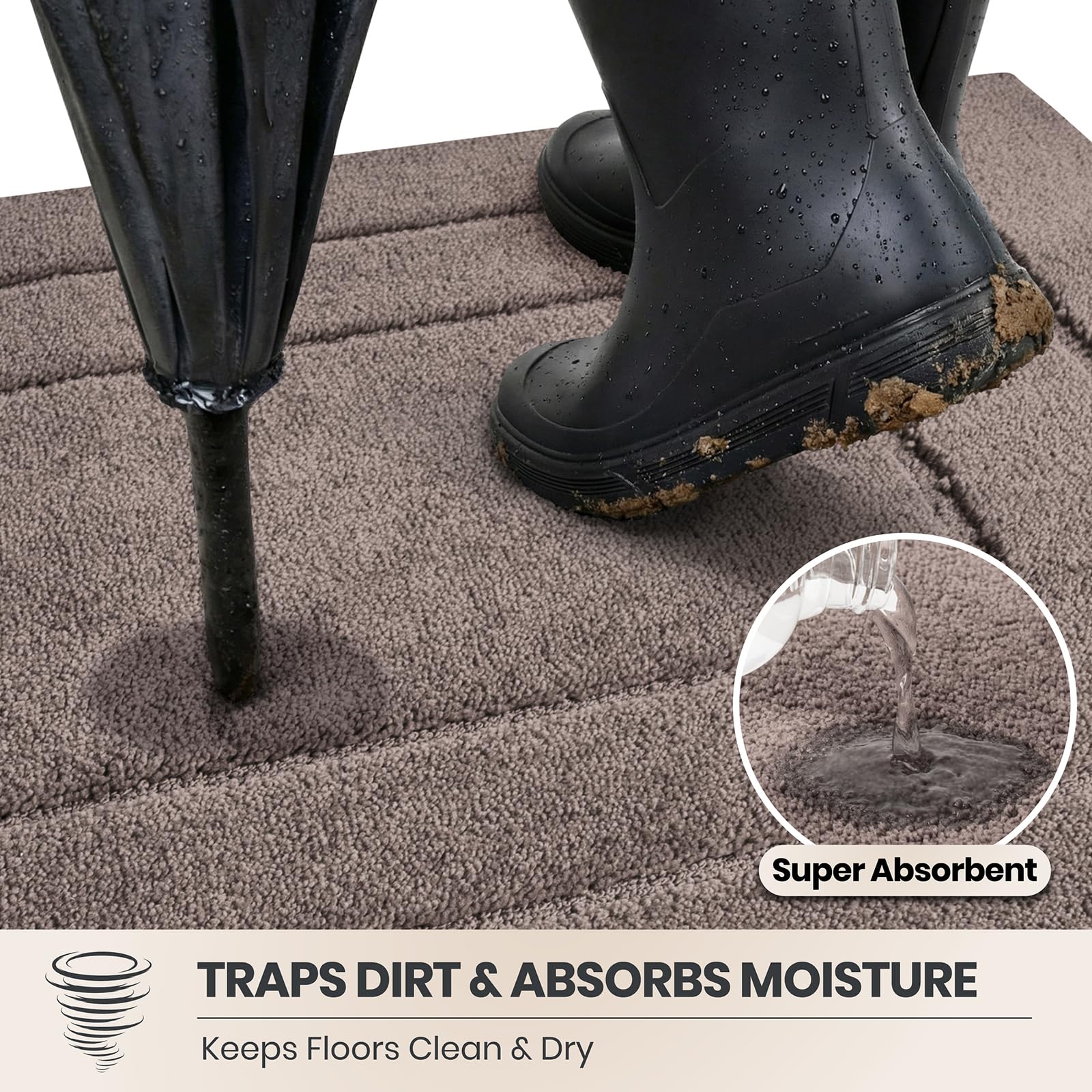 PURRUGS Non-Slip Backing keeps the mat secure and safe.