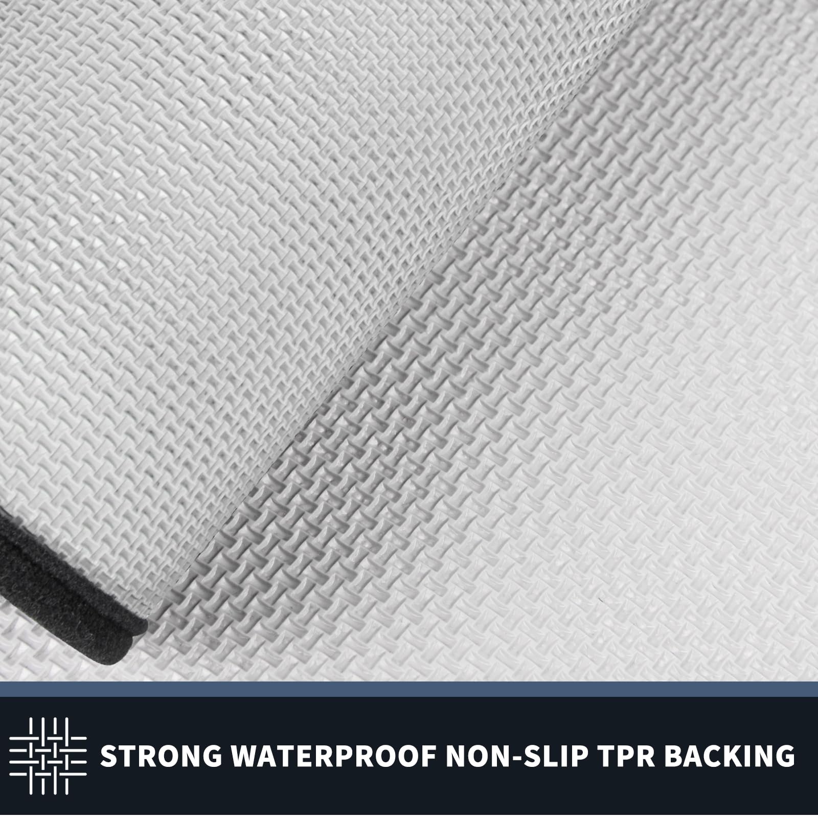 PURRUGS non-slip backing close-up demonstrates confident placement and safety