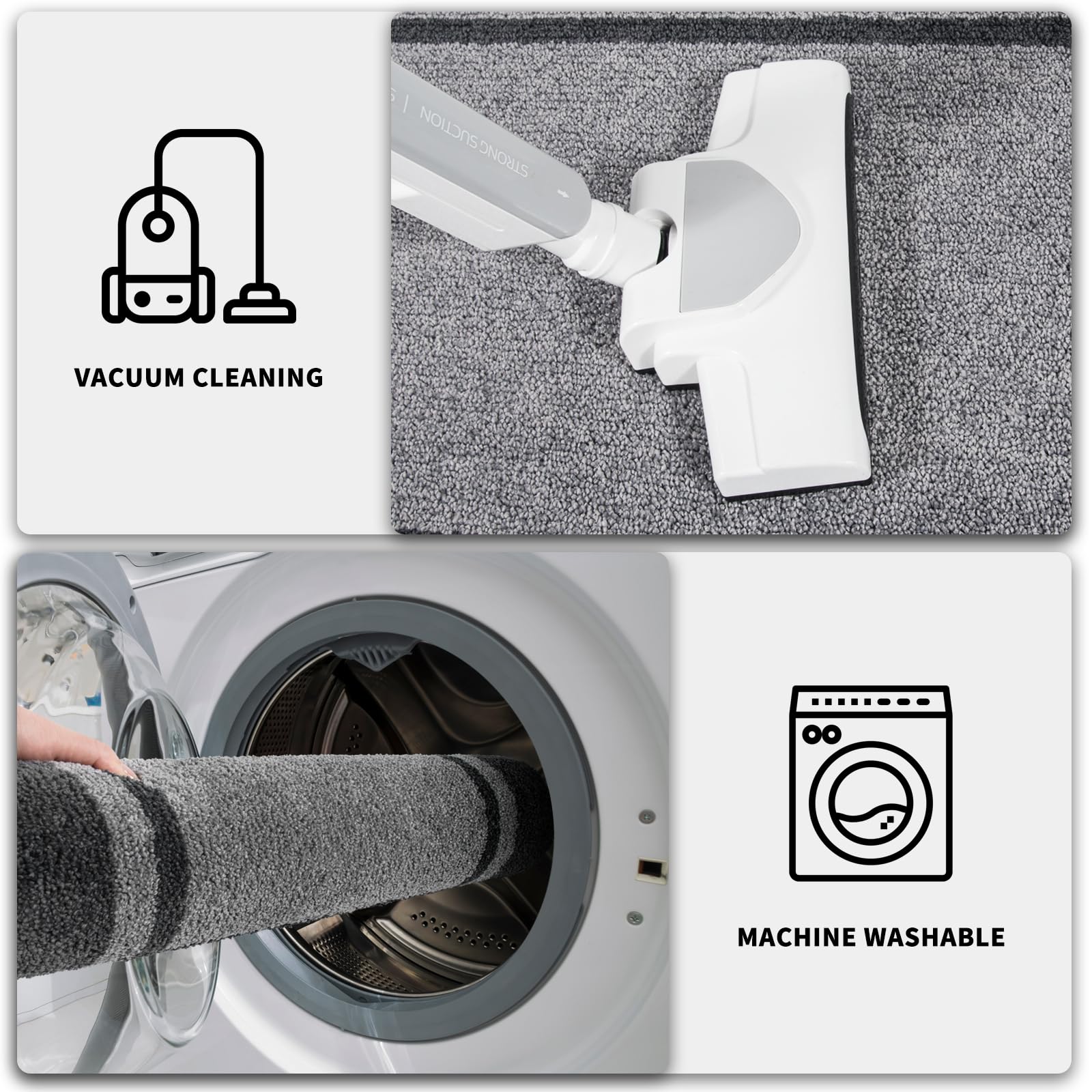 PURRUGS soft microfiber surface provides comfortable foot traffic.