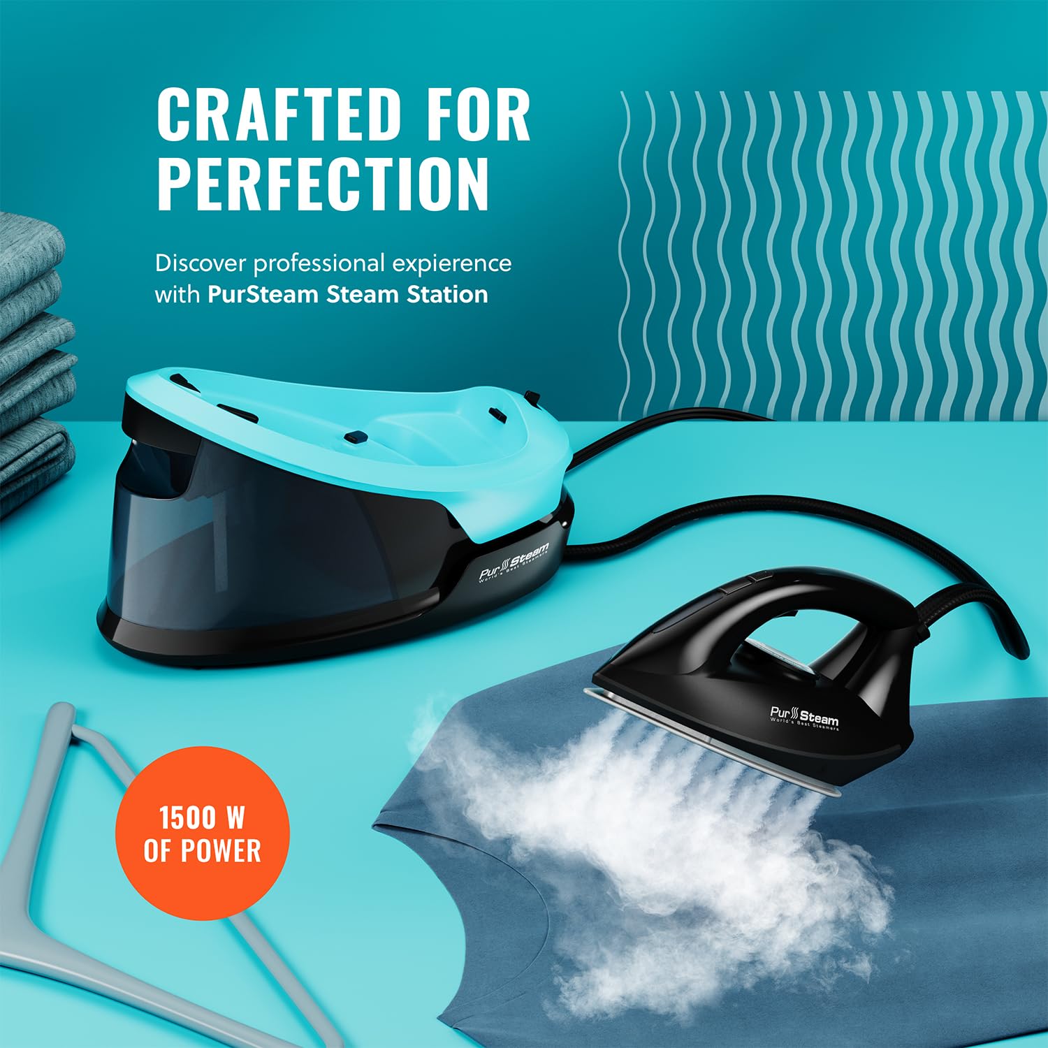 Pursteam Steam Station Max rapid preheat shows quick readiness for busy mornings.