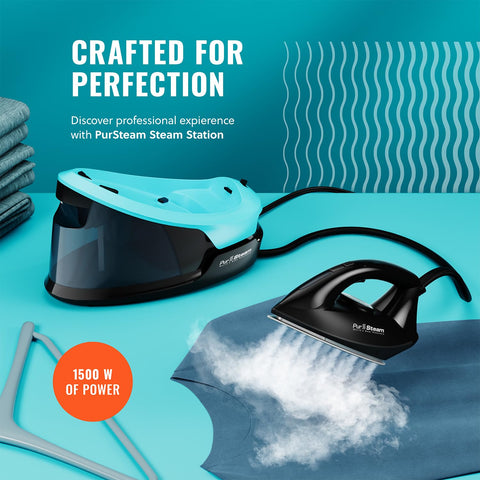 Pursteam Steam Station Max rapid preheat shows quick readiness for busy mornings.