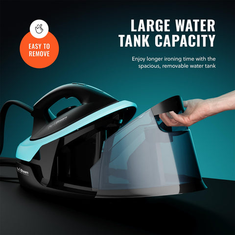 Pursteam Steam Station Max safety lock keeps settings secure.