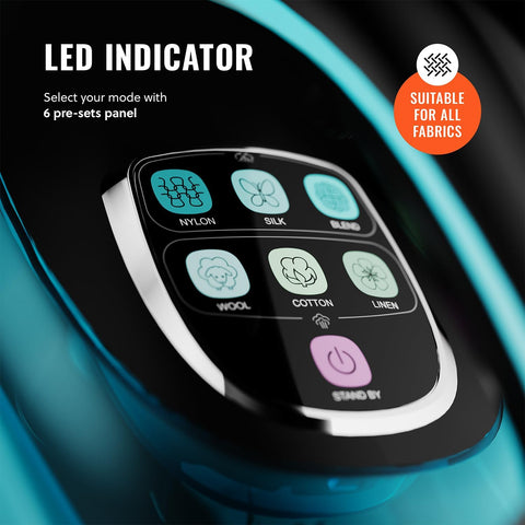 PurSteam SteamTech Elite ceramic soleplate glides smoothly across fabrics.
