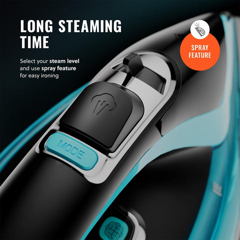 PurSteam SteamTech Elite auto shut-off adds safety during ironing sessions.