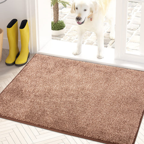 PURRUGS dirt trapping door mat front view captures mud and moisture at the threshold