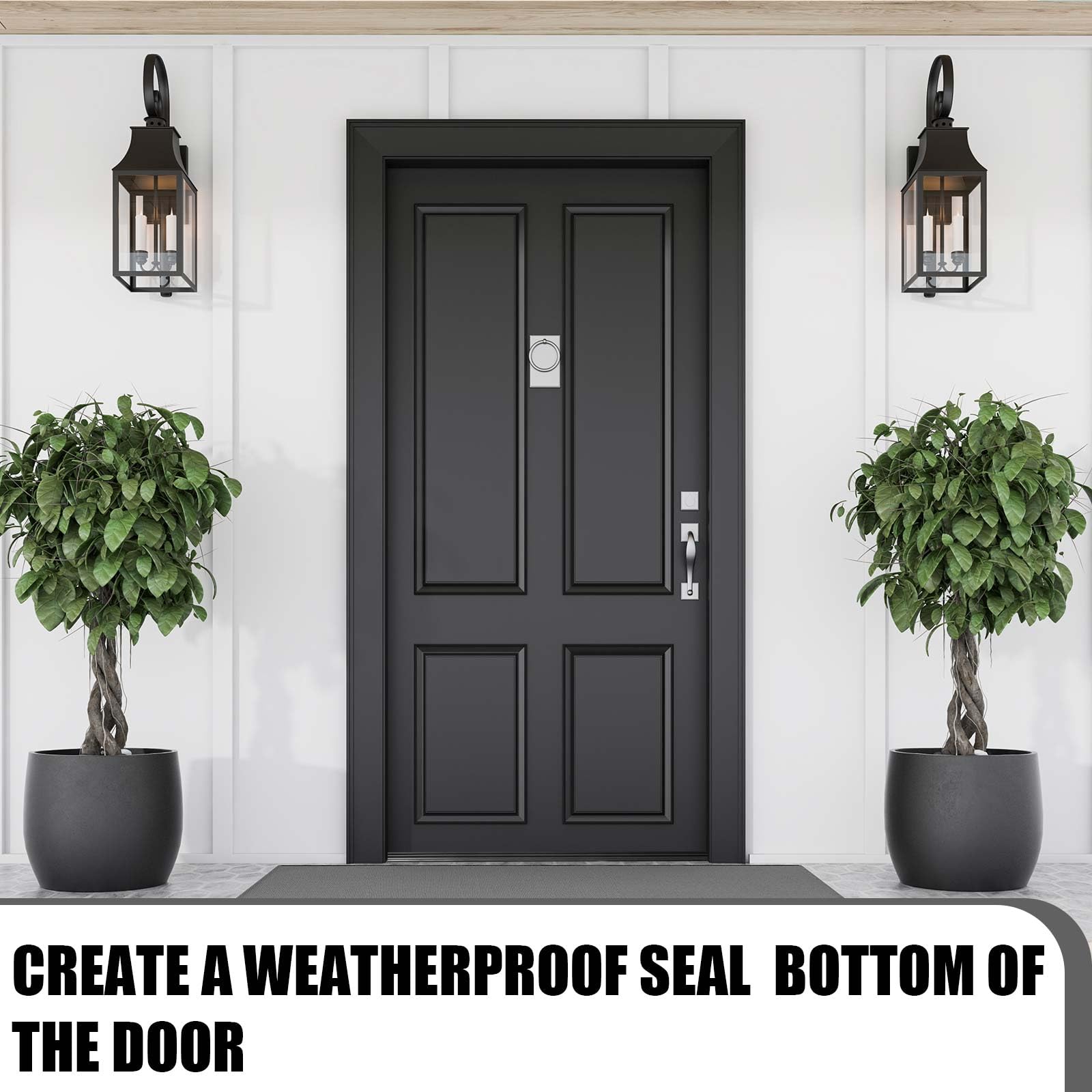 Pushglossy kerf door bottom in-slot installation shows secure fit in standard 7/8 inch spacing.