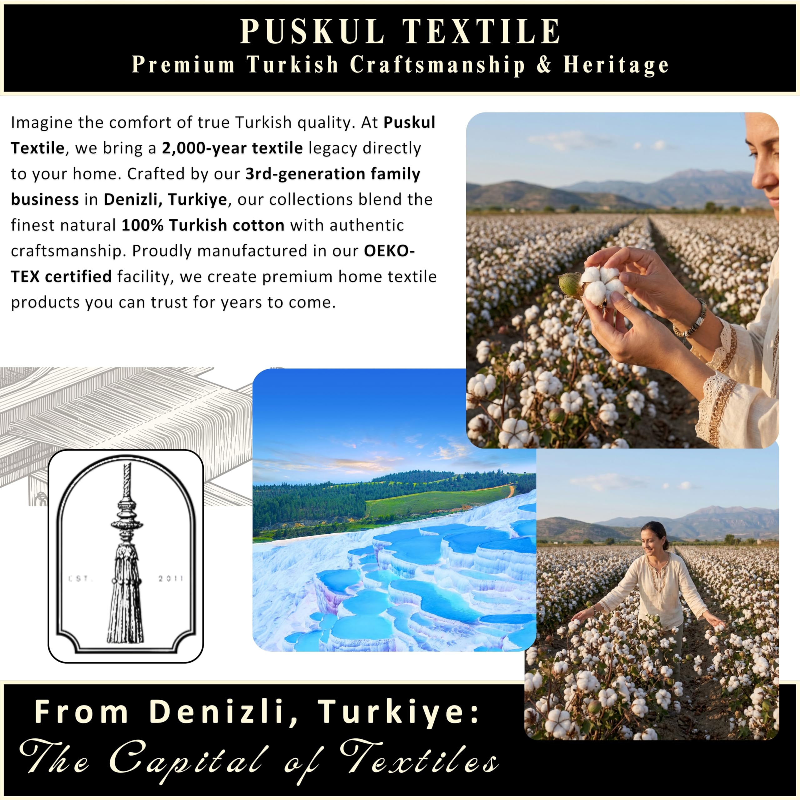 PÜSKÜL towels fit bath, kitchen, travel, and gifting needs.