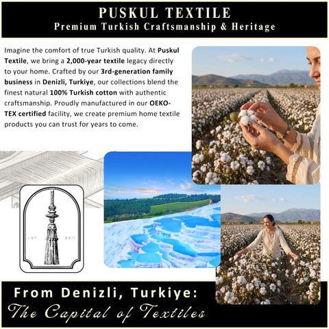 PÜSKÜL towels fit bath, kitchen, travel, and gifting needs.