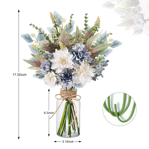 Pusuny glass vase with boho hemp rope enhances rustic home decor.