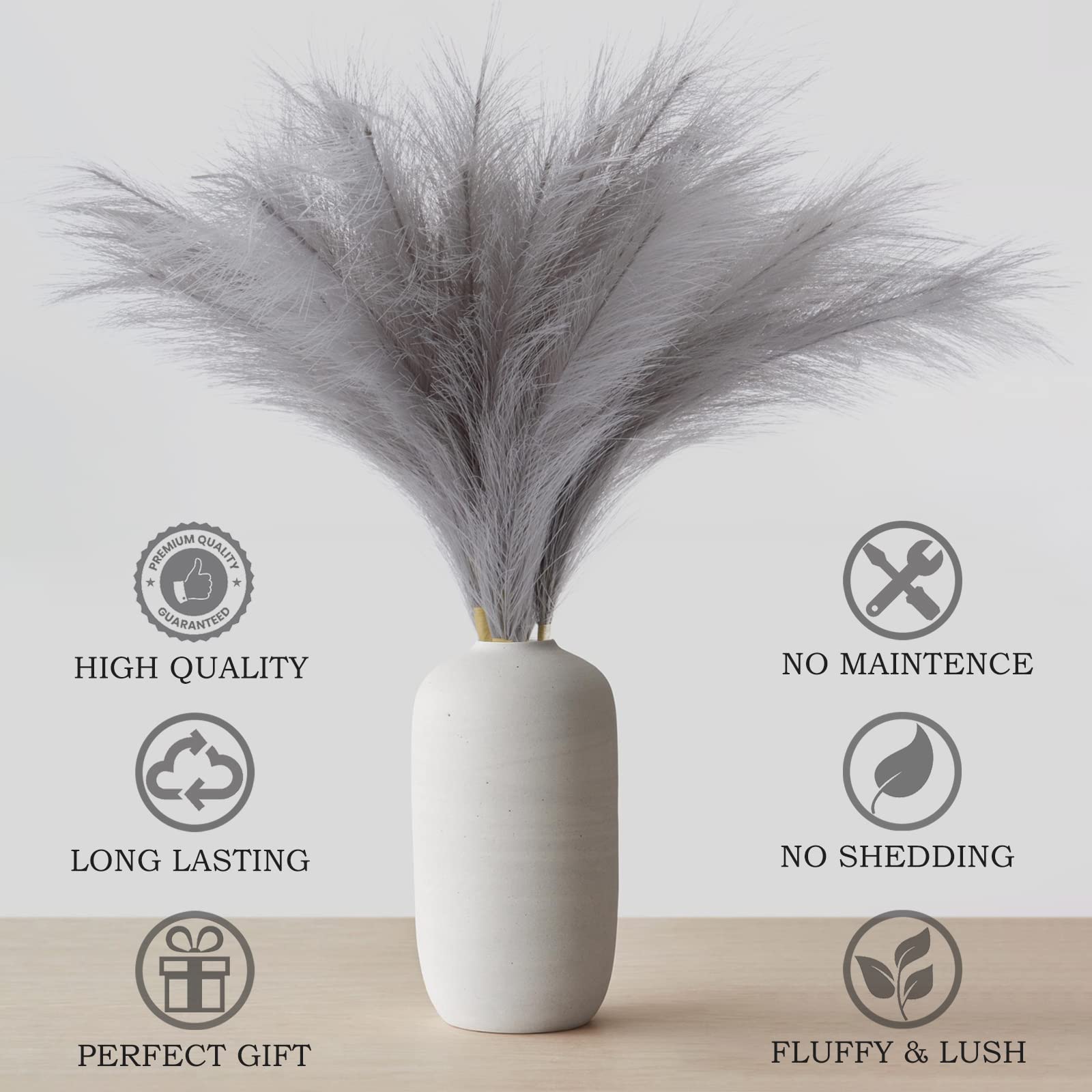 Pusuny 24-inch pampas stems for grand displays.