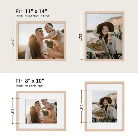 Puthiac frame without mat accommodates 11x14 prints for diplomas or photos