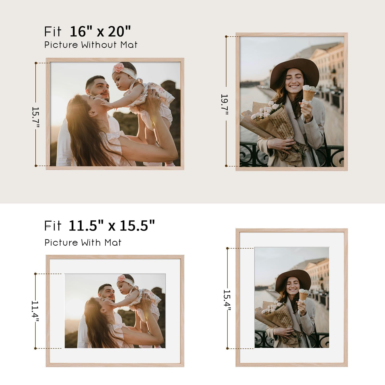 Puthiac wall display only frame supports vertical or horizontal hanging for flexible spaces in homes.