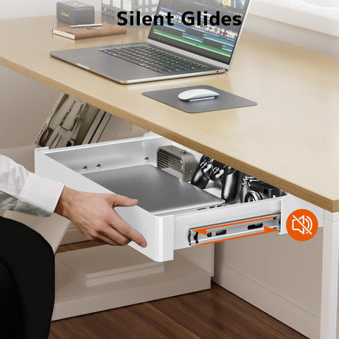 PUTORSEN drawer mounted under desk for clutter-free space